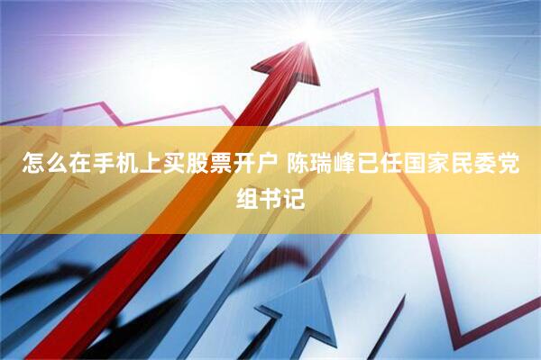 怎么在手机上买股票开户 陈瑞峰已任国家民委党组书记